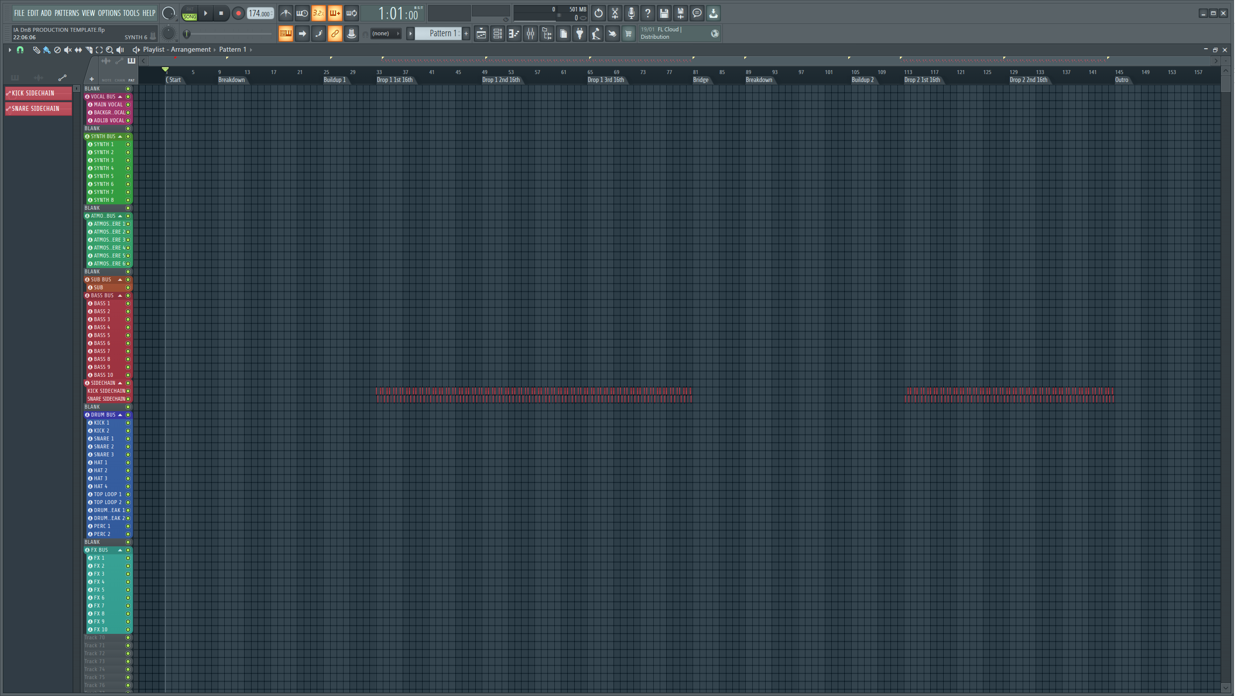 FL STUDIO 21 IA DnB Template – Inverse Audio