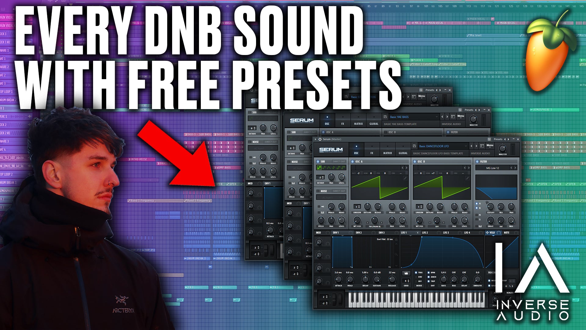 Inverse Audio - All D&B Bass' Serum Template Presets